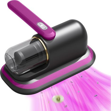 Aspirateur de matelas, aspirateur de lit avec lumière UV, aspirateur à main sans fil avec filtre lavable pour matelas, lit, canapé, oreillers, tapis (1/5)