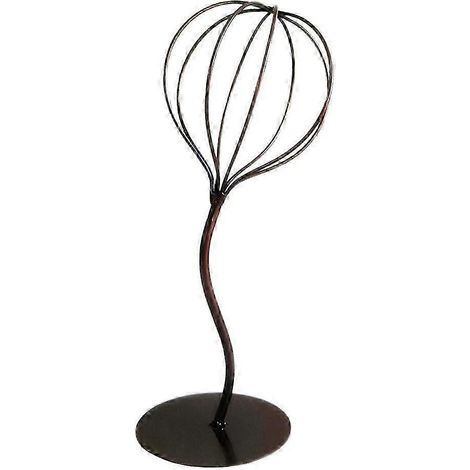 Support à chapeau moderne et stable en métal, porte-perruque décoratif de table, autoportant --Copper (1/5)