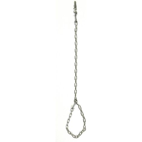 chaîne épaisse 100x3x0,3 cm: Chaîne de toilettage chromée modèle Premium pour chiens et chats