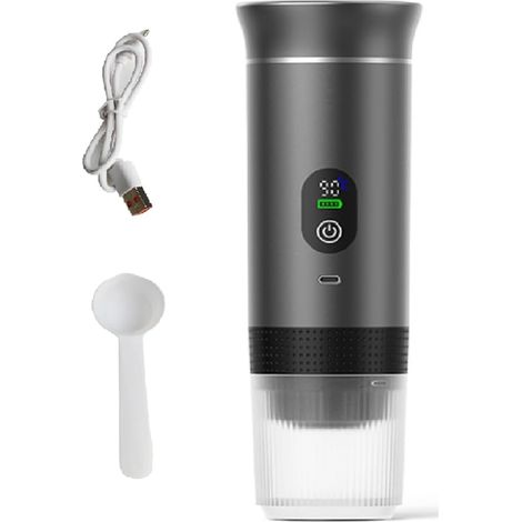 Mini Machine à Café de Voyage pour Capsules de Café en Poudre, Idéale pour Camping-Car, Randonnée et Bureau