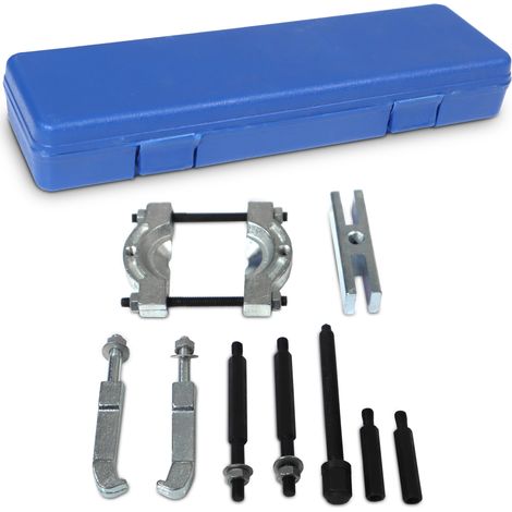 Bituxx Lagerabzieher Set mit Trennmesser 15–58 mm Abzieher Werkzeug für Kugellager, Zahnräder, Riemenscheiben Abziehwerkzeug mit Abzugstraverse, Haken & Spindel im Koffer