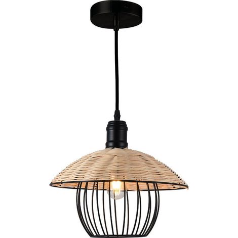 Pendelleuchte Serie Fundi E27 Ø300mm Schwarz