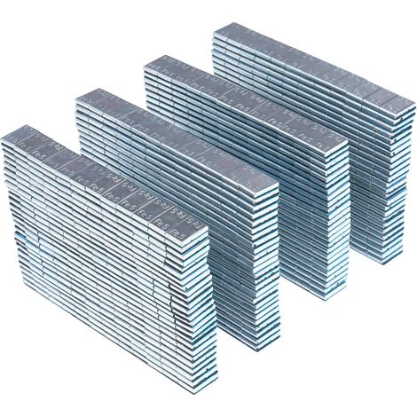 Contrapesos adhesivos planos galvanizados para llantas de aluminio 12x5g (60g) - 100 unidades. KD11812 (1/5)
