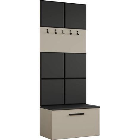 AX LIVING Garderoben Haken Rosanno I - 80,6 cm Breite, Kaschmir JS100