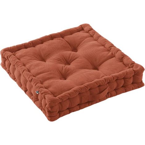 Coussin de sol Outdoor déperlant - Anti-UV "Kala" en Coton 50 x 50 x 10 cm l'Effet Papillon