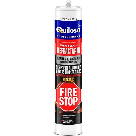 Masilla Fire Stop Refractaria Alta T 300 ML Negro QUILOSA 10043034 (1/7)