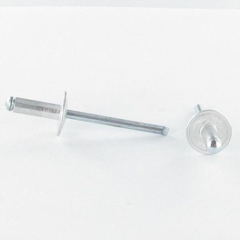 Rivet aveugle Aluminium Tige acier 4.8X25 Epaisseur de serrage 15 à 20 Tête large ALX - 1 pièce (1/3)