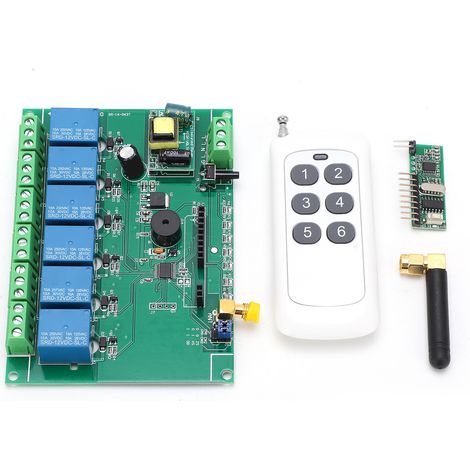 Module relais 6 canaux RF télécommande pour interrupteur industriel 110‑240V (1/5)