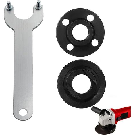 Kit de 3 écrous de meuleuse d'angle pour meuleuse d'angle 5/8-11 avec bride en métal compatible avec 11,4 cm et 12,7 cm (1/5)