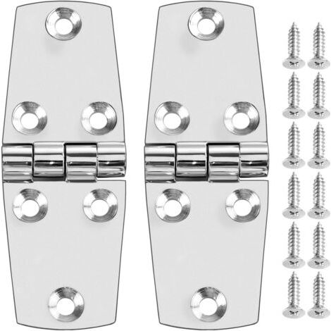 Sollbry Charnières de porte à monture marin 2 pièces, en acier inoxydable SUS316, 38 x 102 mm (1/5)