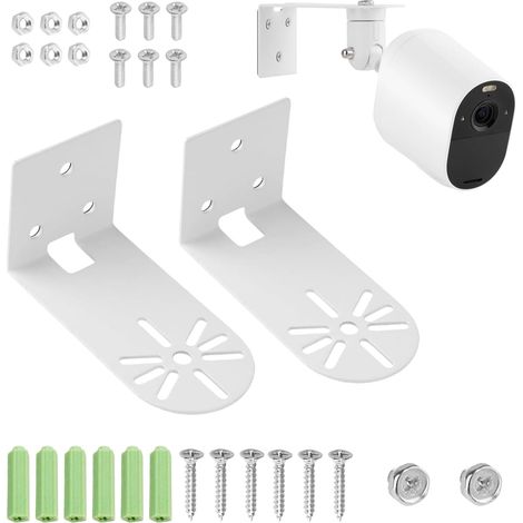 2 Pièces Support Caméra de Surveillance en Métal pour Indoor Cam (1/5)