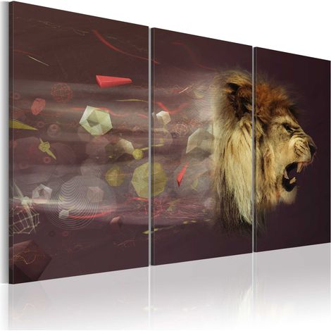 Quadro - leone (astratto) - 90x60 (1/4)