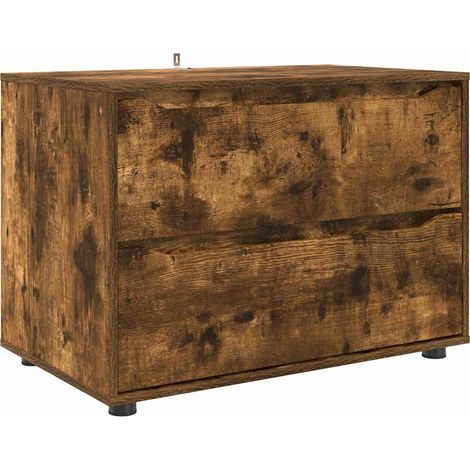 Aufbewahrungsschrank Geräucherte Eiche 80 x 48 x 57 cm vidaXL