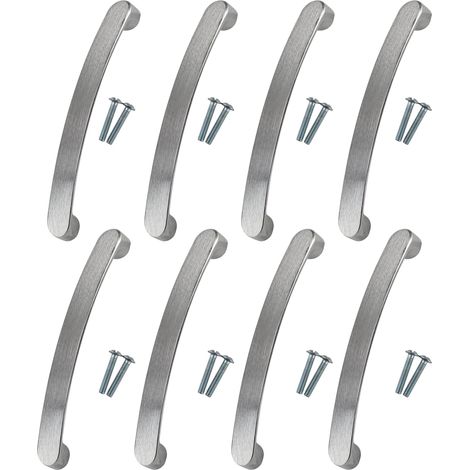 8 Pièces Poignée Meuble Cuisine 128mm D'écartement Poignet de Porte (1/4)