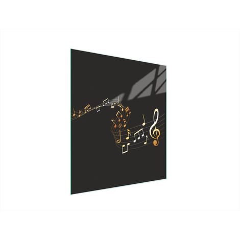 Glasschneidebrett 45x52 Musik