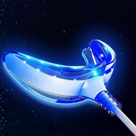 1 appareil de blanchiment dentaire 3 en 1 à 16 lampes LED intelligentes programmables, portable, rechargeable par USB, lumière bleue, pour soins bucco-dentaires et blanchiment des dents. (1/5)
