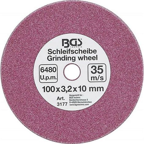 Meule À Touret - 100 mm - Alésage 10 mm - Grain 3 2 mm - Pour Affûtage Chaîne Tronçonneuse - Lot De 1 (1/3)