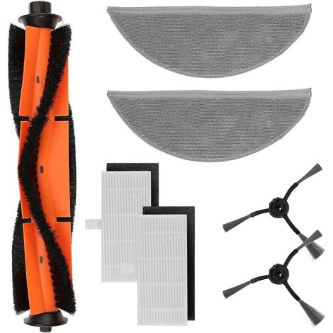Filtre pour aspirateur brosse pour aspirateur Filtre de brosse pour aspirateur filtre de Serpillière Cloth Rolling Main Brosses Side Brosse pour R1 Robot Aspirateur HEPA Filtres Mops Rag Cloths (1/5)