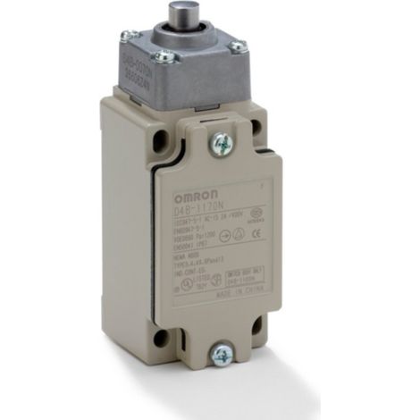 Finecorsa a scatto rapido 1NA+1NC con azionatore piano Omron D4B4170N