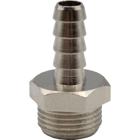 FAHER racor macho con espiga 3/8 bspp-d-8 , Racord macho con espiga 3/8 BSPP Faher Diseñado para aplicaciones neumáticas Ideal para usar con compresores de aire comprimido. (1/3)