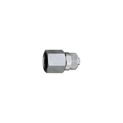 Riegler Gerade Aufschraubverschraubung, G 3/8 i., für Schlauch 8/6 (1/2)