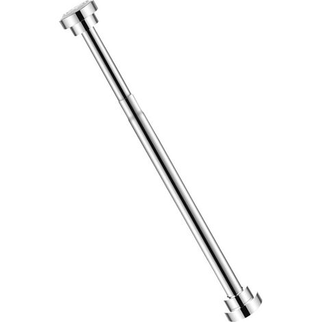 Barre de penderie réglable en acier inoxydable, sans perçage, rétractable, pour sécher le linge dans la salle de bain ou la chambre, 22 tubes de 40 à 55 cm.