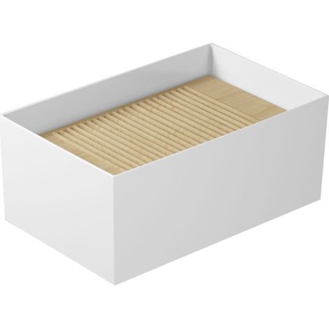 Lavatoio MEG11 appoggio/sospeso cm. 60x38 in ceramica bianco (1/3)