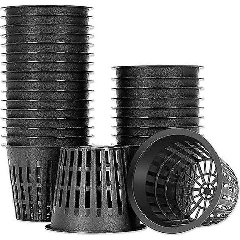 50 pièces plante Grow pots Hydroponic Colonization Mesh plastique panier (1/5)