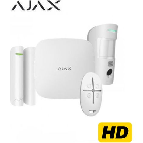 Ajax STARTERKIT HUB2 PLUS CAM PLUS HDR WHITE  Wi-Fi (4G)  Ethernet - 156255 (38174)