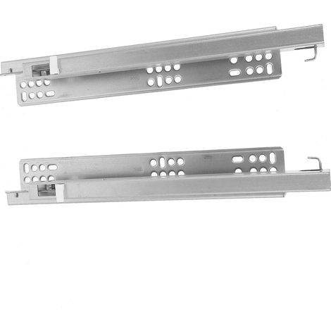 Toddmomy Lot de 2 glissières tiroir invisibles robustes en acier : et (1/5)