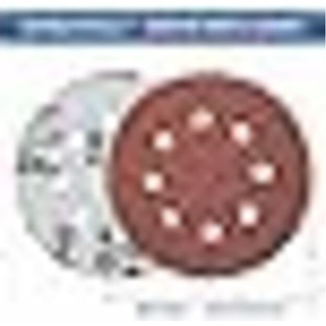 Disques de ponçage abrasifs auto-agrippants 125 mm, 8 trous, grain 40, lot de 50 pour ponceuse orbitale aléatoire, ponçage et polissage (1/5)