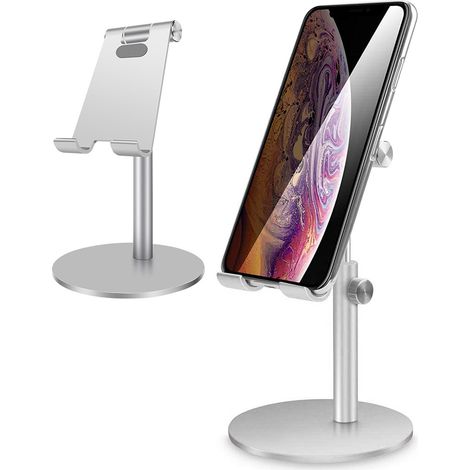 Support Tablette - Réglable Hauteur Et Angle - En Aluminium Et Acier - Pour Bureau Maison Studio - 1 Pièce (1/5)