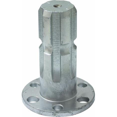 Albero scanalato per pompe con profilo 1”3/8 Z6 e flangia Ø 70mm