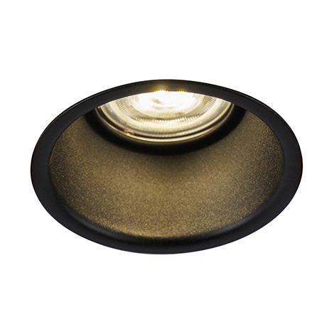 QAZQA dept - LED Dimmable Spot encastrable variateur inclus - 1 lumière - Ø 8.9 cm - Argenté - Design, Moderne - éclairage intérieur - Salon I Chambre I Cuisine I Salle à manger