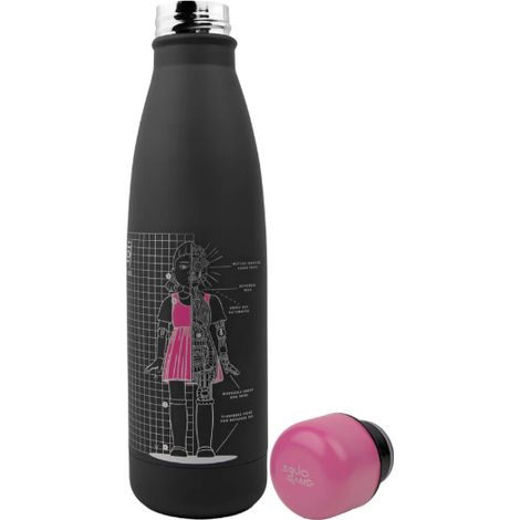 Cinereplicas Squid Game - Young-hee Blueprint Bottle de Wasser de Edelstahl isoliert schwarz de 500 ml - Offizielle Lizenz