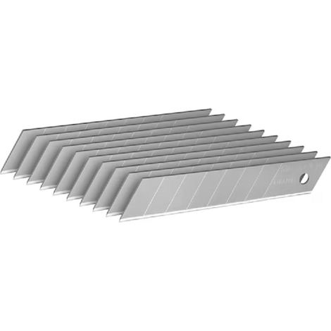 Cuchillas de corte - 18 mm - 10 piezas - STANLEY, 0-11-301