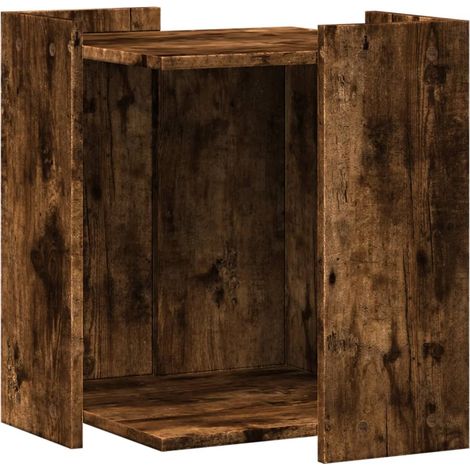 Caja de arena para gatos de madera de ingeniería marrón 020043317 (1/5)