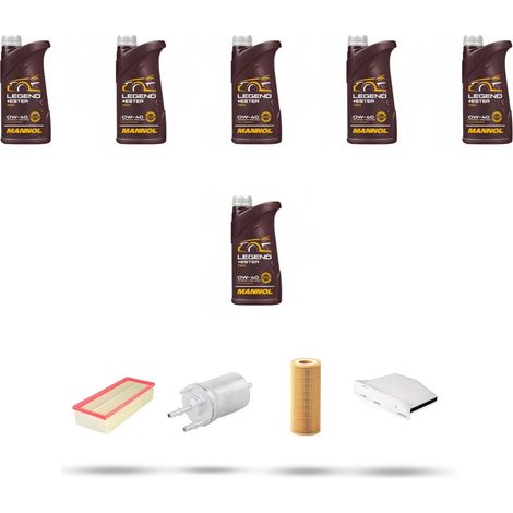 Kit tagliando 4 FILTRI e 6L OLIO compatibile con Vw New Beetle / Cabrio (5C) 2.05 V5 125kw Dal 2011 al 2019 (1/5)