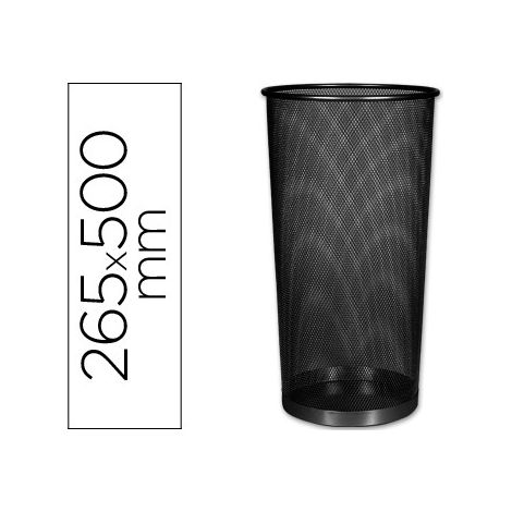 Paraguero metalico q-connect kf00829 rejilla negro -265 diametro x 500 mm
