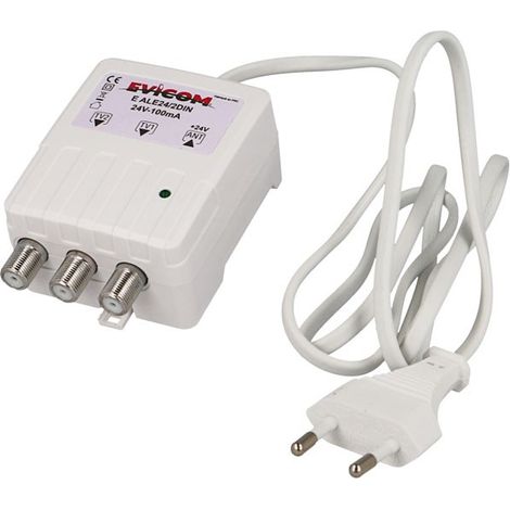 Evicom – Alimentation pour préamplificateur 2 sorties – 230V – Mise en place sur rail DIN – Pour installation audio professionnelle