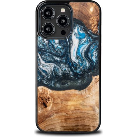 Custodia Bewood esclusiva per iPhone 14 Pro Max - Pianeti - Terra (1/5)