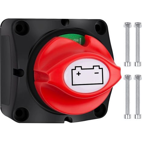 12V/24V/48V Batterietrennschalter, 1-2-Beide-AUS, Hauptschalter 275A Batterietrennschalter für Yacht, Boot, LKW, Bus, Auto, Motorrad (1/5)