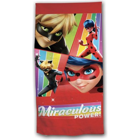 Serviette de plage - Miraculous Ladybug - 70 cm x 140 cm (1/3)
