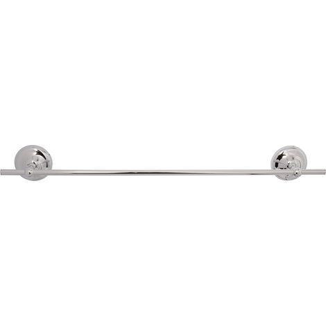 Croydex Flexi-Fix Chrome Towel Rail, 74cm Length - Grosvenor  (1/5)