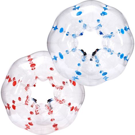 Mophorn Aufblasbare Bumper Balls von, 2er-Pack, 5 Fuß/1,5 m. 0,8 mm dickes PVC für Teenager und Erwachsene. Sumo-Zorb-Bälle für Teamspiele im Freien. Bubble Balls für menschliche Hamster (1/5)