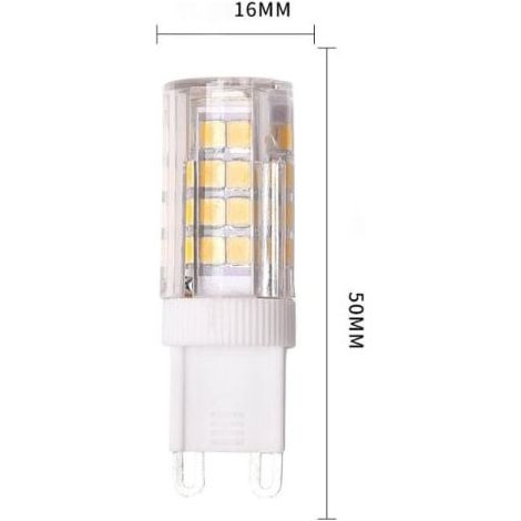 6er-Pack dimmbare G9-LED-Lampen, 5 W, 220 V, entspricht 40 W Halogenlampe, perfekt (1/5)