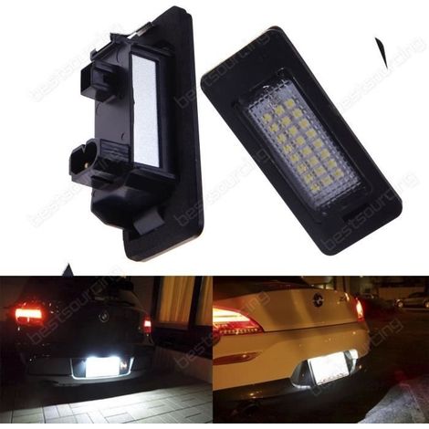 AR BMW E90 E92 E93 E46 E39 E60 E61 d'éclairage LED pour plaque d'immatriculation (1/4)