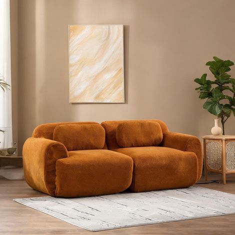 Canapé modulable en chenille avec mousse à haute résilience (1/5)