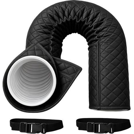 Générique Gaine isolante portable AC - 150 x 52 cm - Couvercle de tuyau de climatisation - Manchon thermique pour tuyau (1/5)