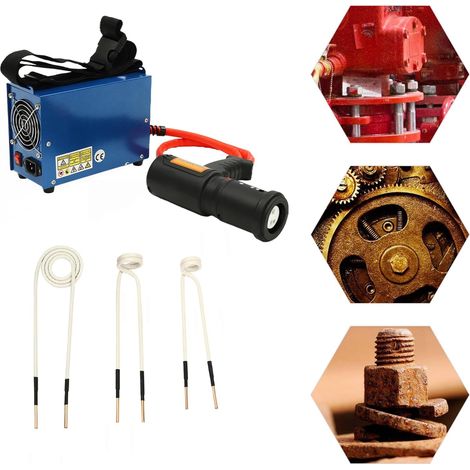 1500W magnetic induction heater, 750℃ induction heater, electromagnetic induction heater, magnetic induction heater with 4 coils （EU Plug）